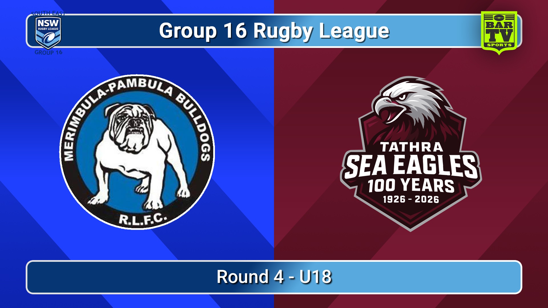 260516-video-Group 16 Rugby League  Round 4 - U18 - Merimbula-Pambula Bulldogs v Tathra Sea Eagles Slate Image