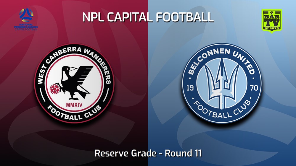 230618-NPL Women - Reserve Grade - Capital Football Round 11 - West Canberra Wanderers FC (women) v Belconnen United (women) (1) Slate Image