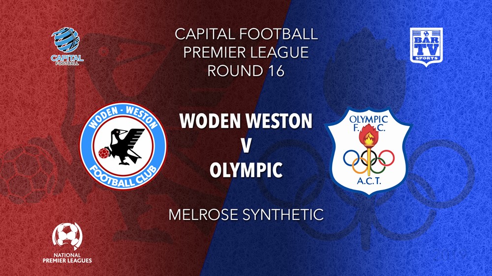 NPL - Capital Round 16 - Woden-Weston FC v Canberra Olympic FC Slate Image