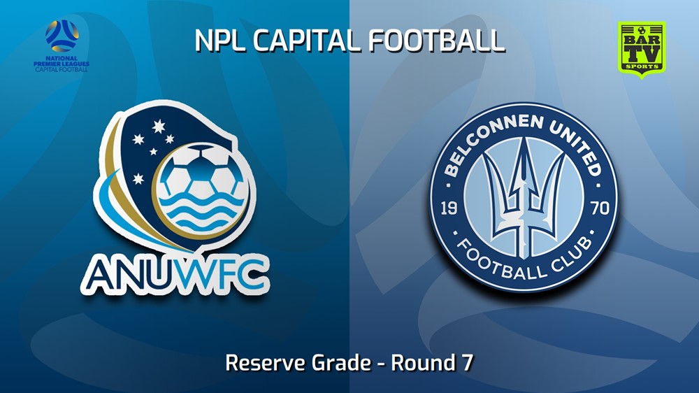 230521-NPL Women - Reserve Grade - Capital Football Round 7 - ANU WFC (women) v Belconnen United (women) Slate Image