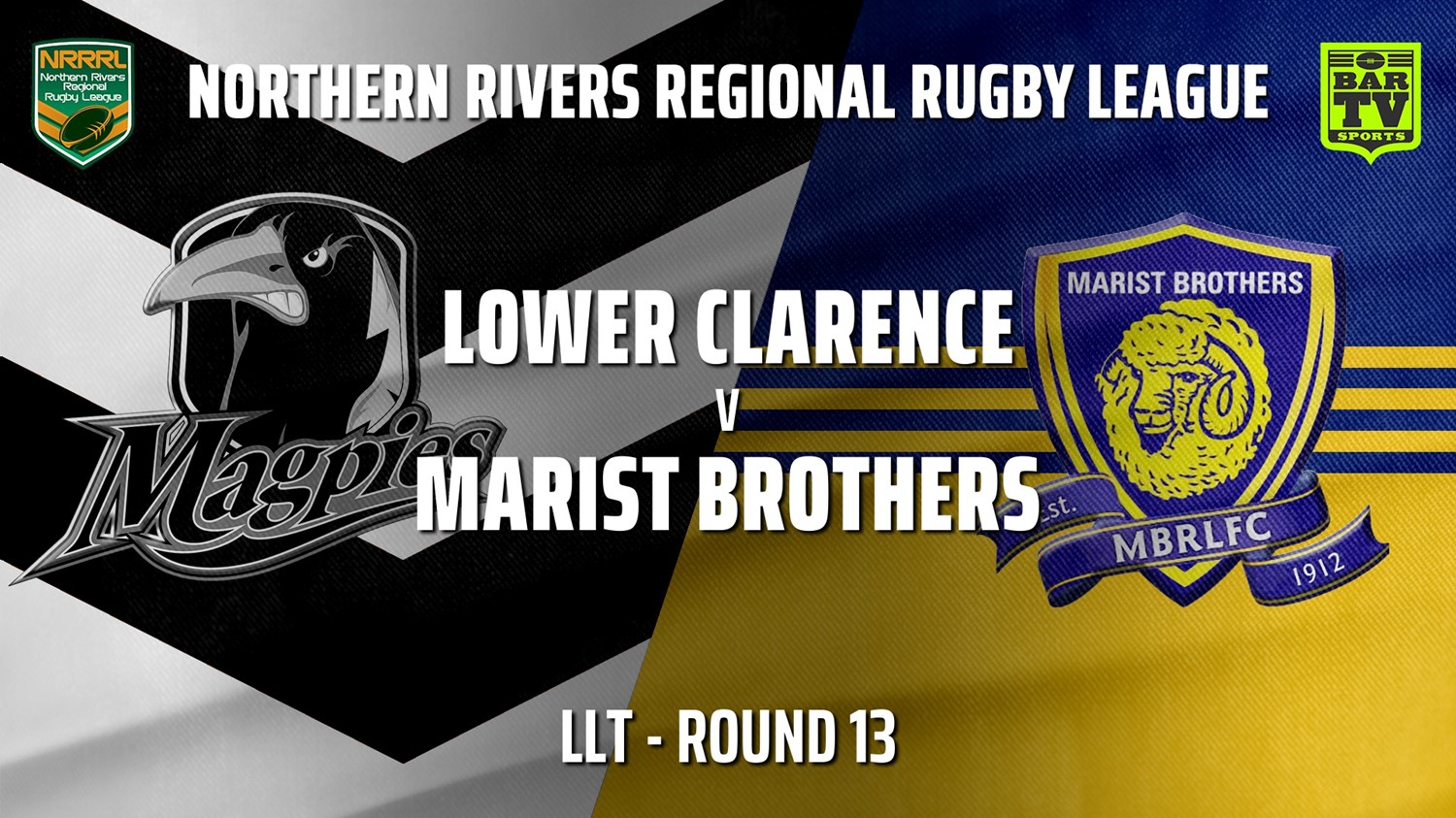 210801-Northern Rivers Round 13 - LLT - Lower Clarence Magpies v Lismore Marist Brothers Rams Slate Image