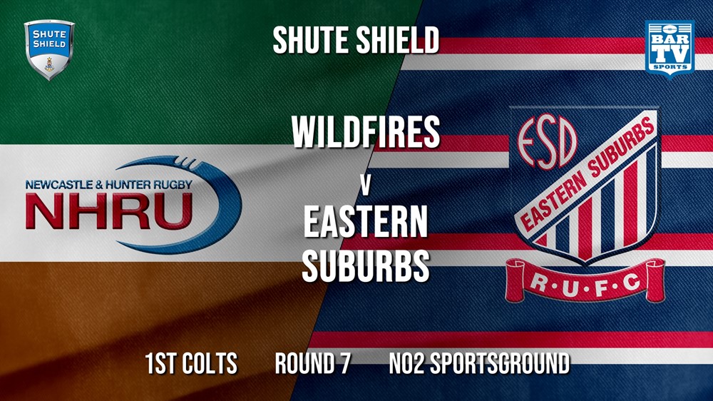 Shute Shield Round 7 - 1st Colts - NHRU Wildfires v Eastern Suburbs Slate Image