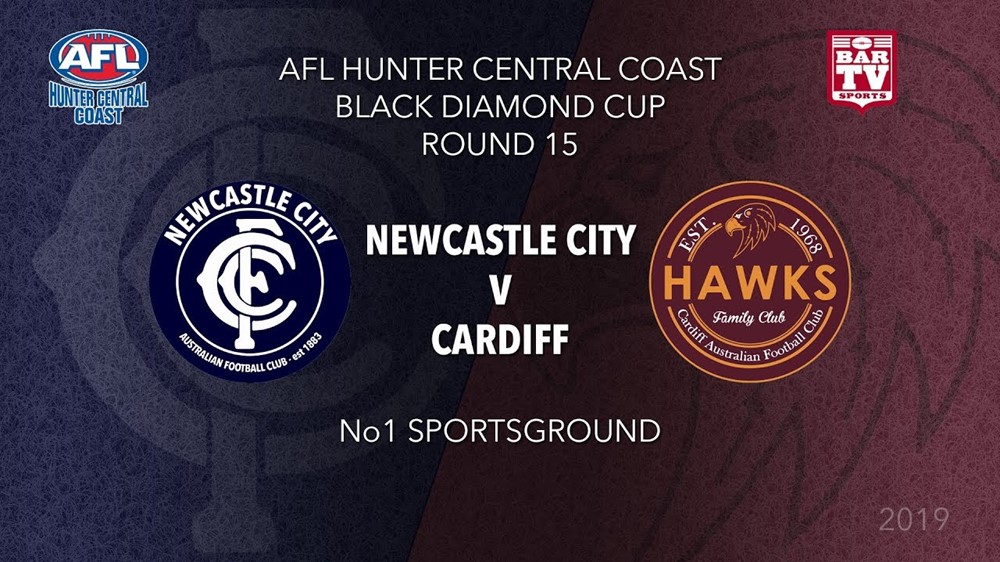 AFL HCC Round 15 - Cup - Newcastle City  v Cardiff Hawks Slate Image