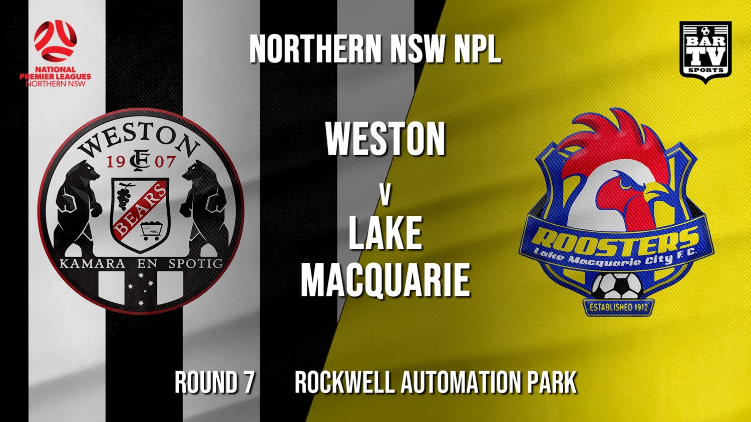 NPL - NNSW Round 7 - Weston Workers FC v Lake Macquarie City FC Minigame Slate Image