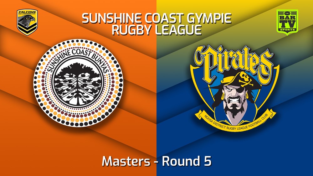 220604-Sunshine Coast RL Round 5 - Masters - Sunshine Coast Bunyas v Noosa Pirates Slate Image
