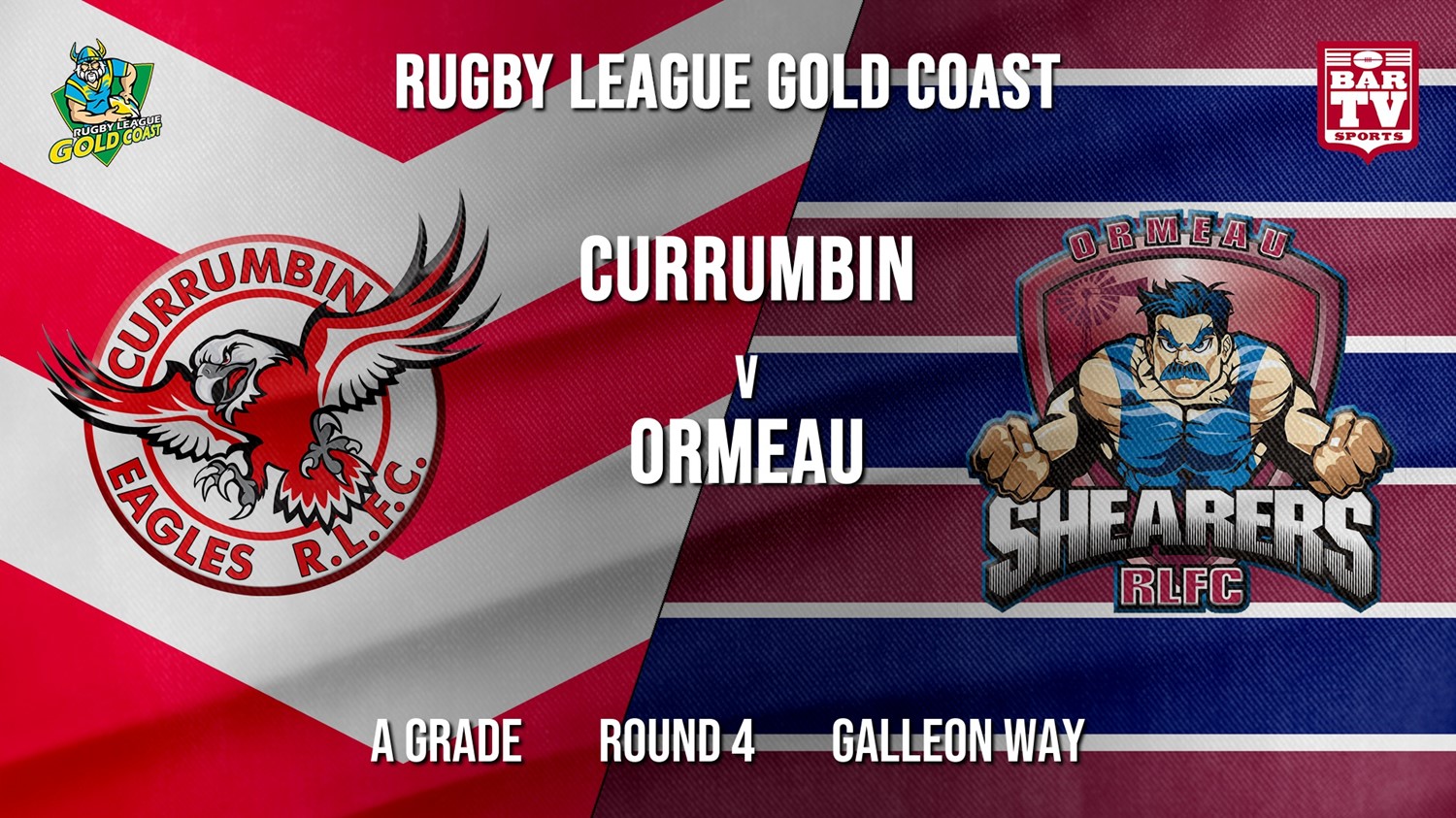 RLGC Round 4 - A Grade - Currumbin Eagles v Ormeau Shearers Slate Image
