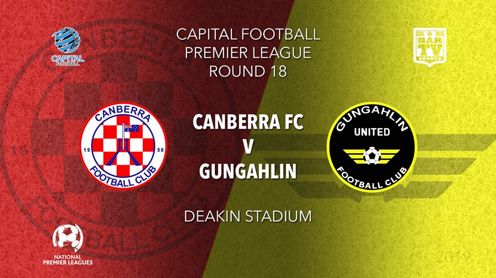 NPL - Capital Territory Round 18 - Canberra FC v Gungahlin United FC Slate Image