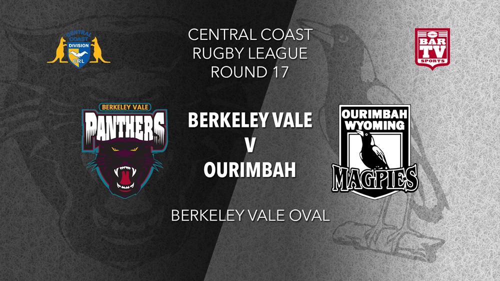 CCRL Round 17 - 1st Grade - Berkeley Vale Panthers v Ourimbah Wyoming Magpies Slate Image