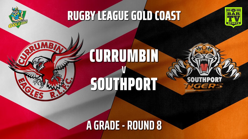 210725-Gold Coast Round 8 - A Grade - Currumbin Eagles v Southport Tigers Slate Image