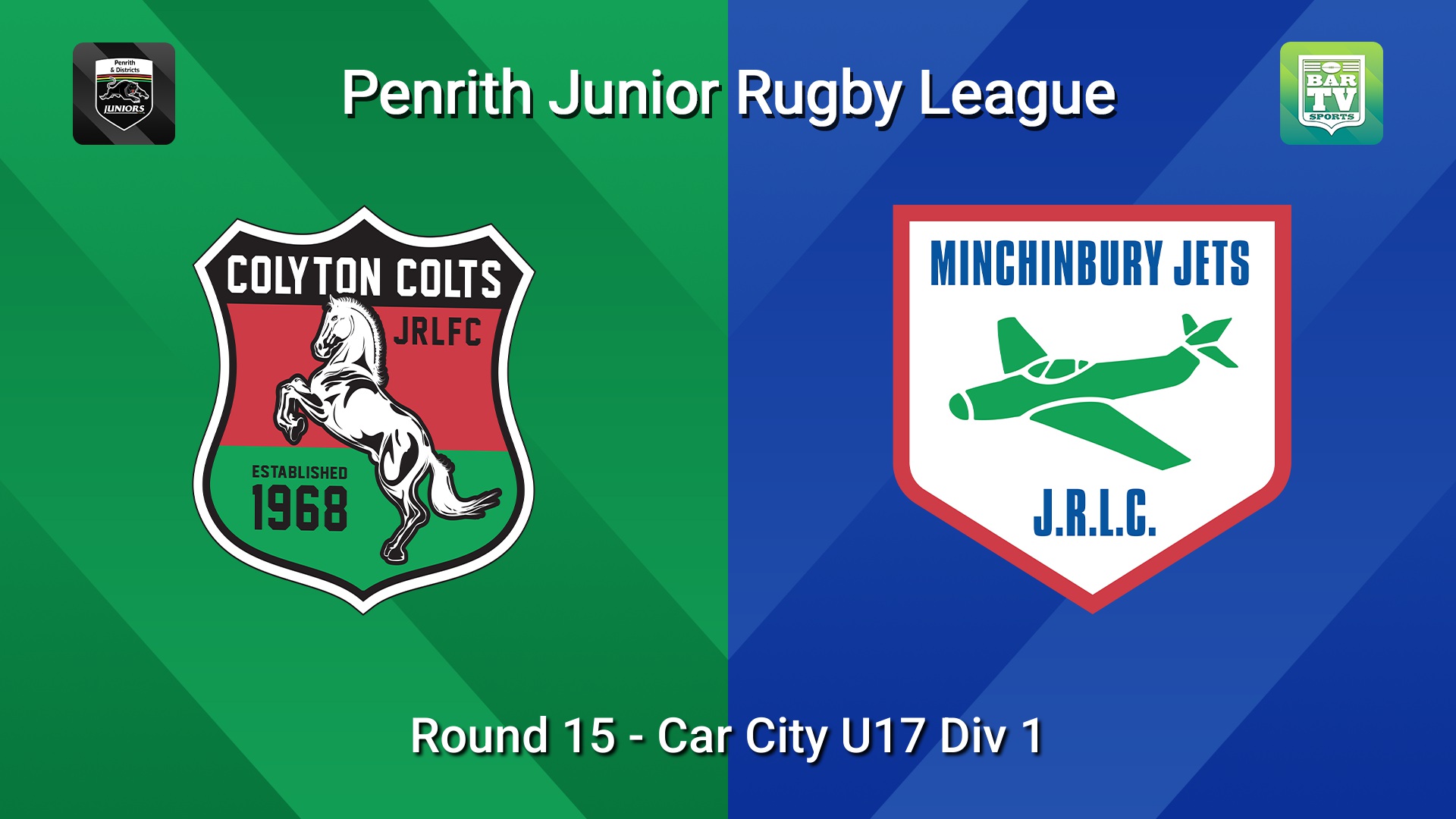 260808-video-Penrith & District Junior Rugby League Round 15 - Car City U17 Div 1 - Colyton v Minchinbury Slate Image