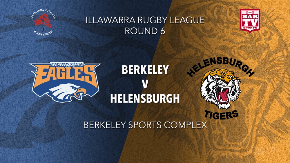 IRL Round 6 - 1st Grade - Helensburgh Tigers v Berkeley Eagles Slate Image