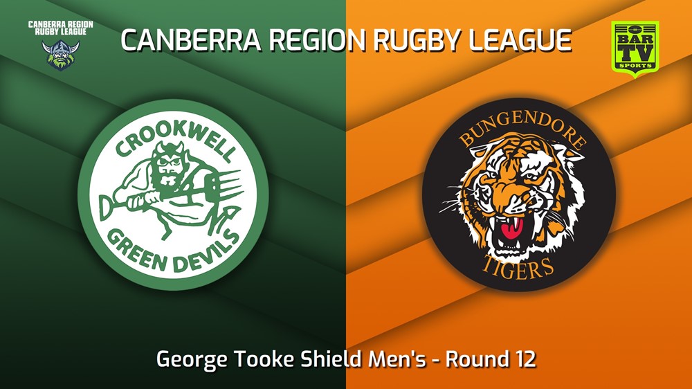 220710-Canberra Round 12 - George Tooke Shield Men's - Crookwell Green Devils v Bungendore Tigers Minigame Slate Image