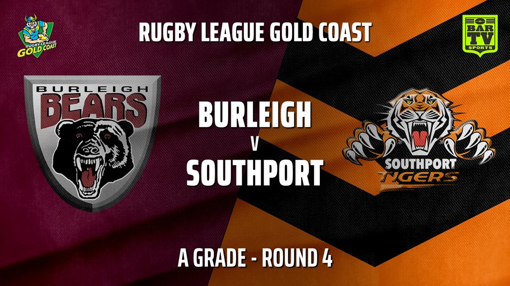 210529-RLGC Round 4 - A Grade - Burleigh Bears v Southport Tigers Slate Image