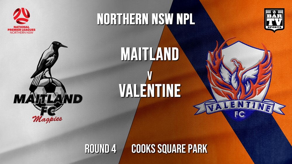 NPL - NNSW Round 4 - Maitland FC v Valentine Phoenix FC Slate Image