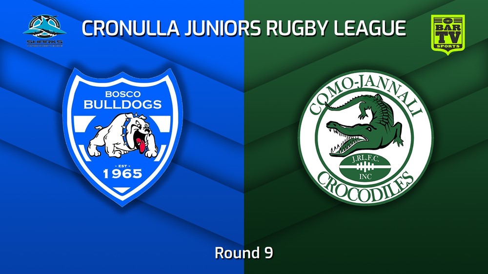 220703-Cronulla Juniors - U12 Blues Tag Gold Round 9 - St John Bosco Bulldogs v Como Jannali Crocodiles Slate Image
