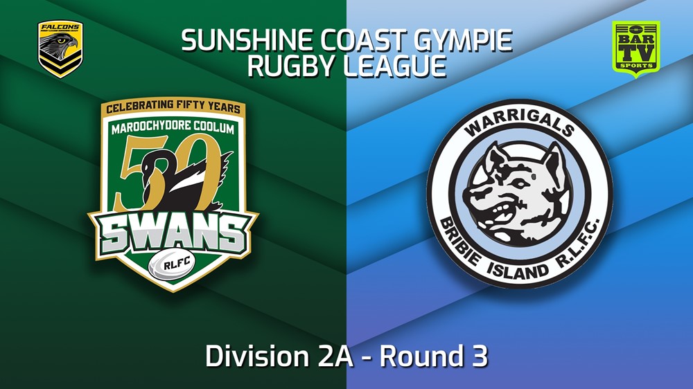 220423-Sunshine Coast RL Round 3 - Division 2A - Maroochydore Swans v Bribie Island Warrigals Slate Image