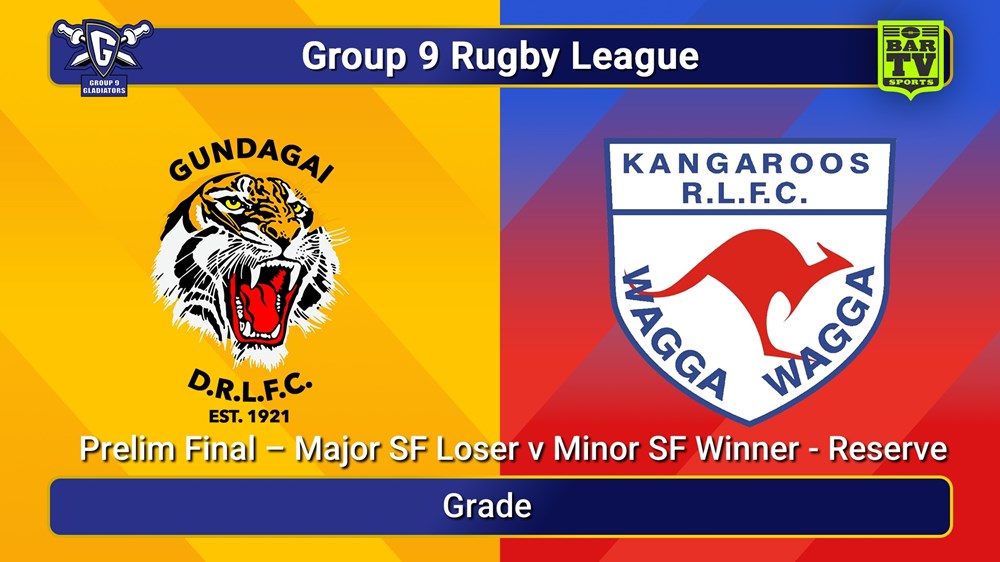 250914-video-Group 9 RL Prelim Final – Major SF Loser v Minor SF Winner - Reserve Grade - Gundagai Tigers v Wagga Kangaroos Slate Image