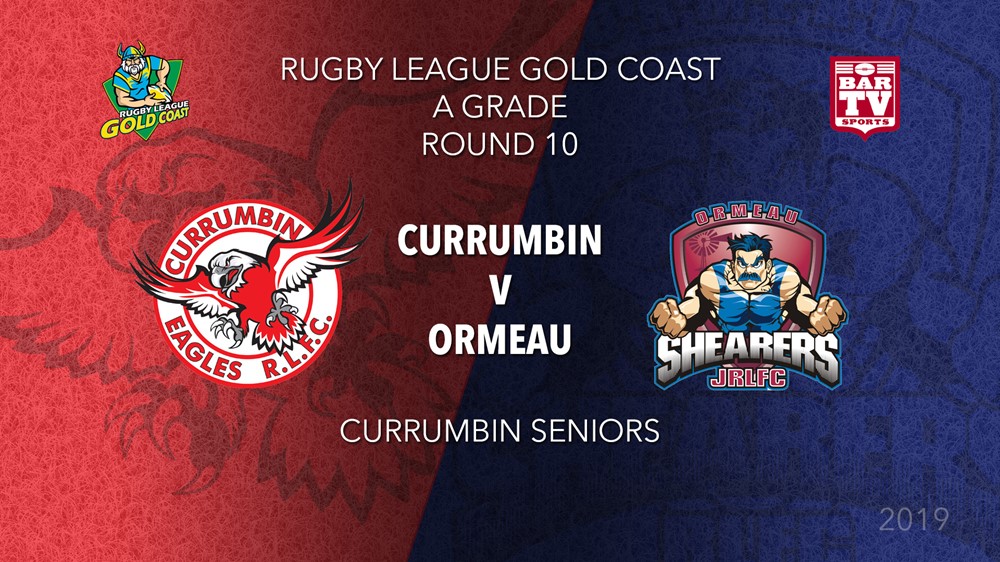 RLGC Round 10 - A Grade - Currumbin Eagles v Ormeau Shearers Slate Image