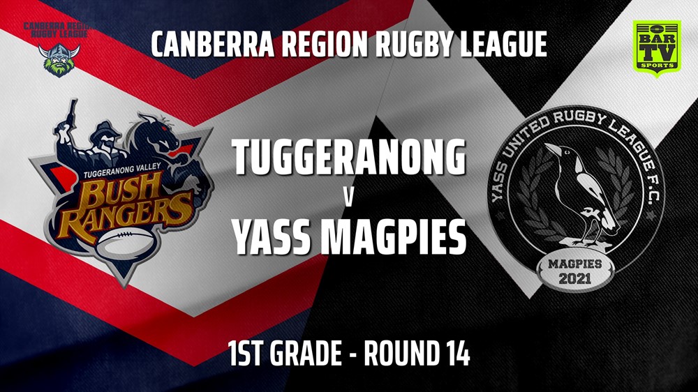 210731-Canberra Round 14 - 1st Grade - Tuggeranong Bushrangers v Yass Magpies Slate Image