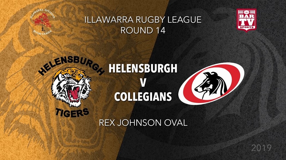 Illawarra Rugby League  Round 14 - 1st Grade - Helensburgh Tigers v Collegians RLFC Slate Image