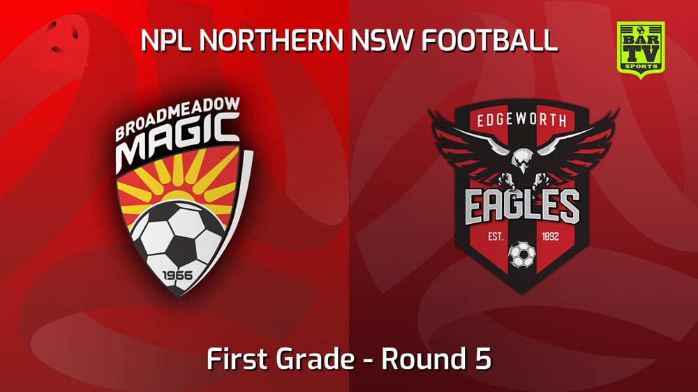 220402-NNSW NPLM Round 5 - Broadmeadow Magic v Edgeworth Eagles FC Slate Image