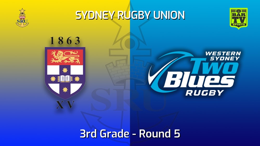 220430-Sydney Rugby Union Round 5 - 3rd Grade - Sydney University v Two Blues Minigame Slate Image