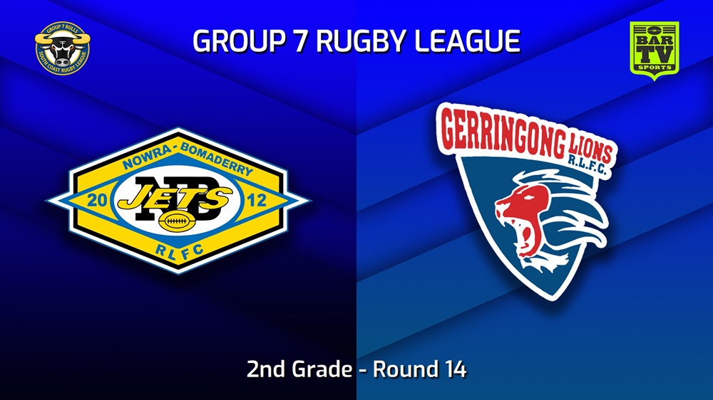 220724-South Coast Round 14 - 2nd Grade - Nowra-Bomaderry Jets v Gerringong Lions Slate Image