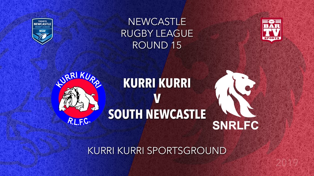 Newcastle Rugby League Round 15 - 1st Grade - Kurri Kurri Bulldogs v South Newcastle Slate Image