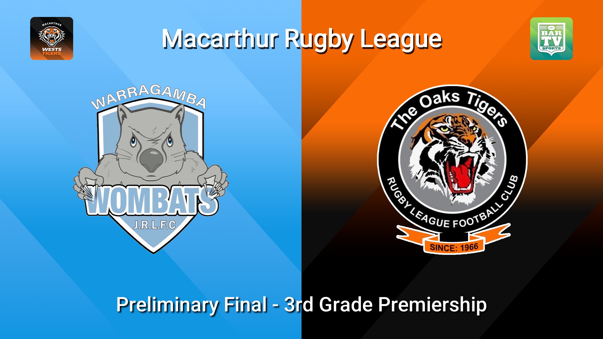 260906-video-Macarthur RL Preliminary Final - 3rd Grade Premiership - Warragamba Wombats v The Oaks Tigers Slate Image