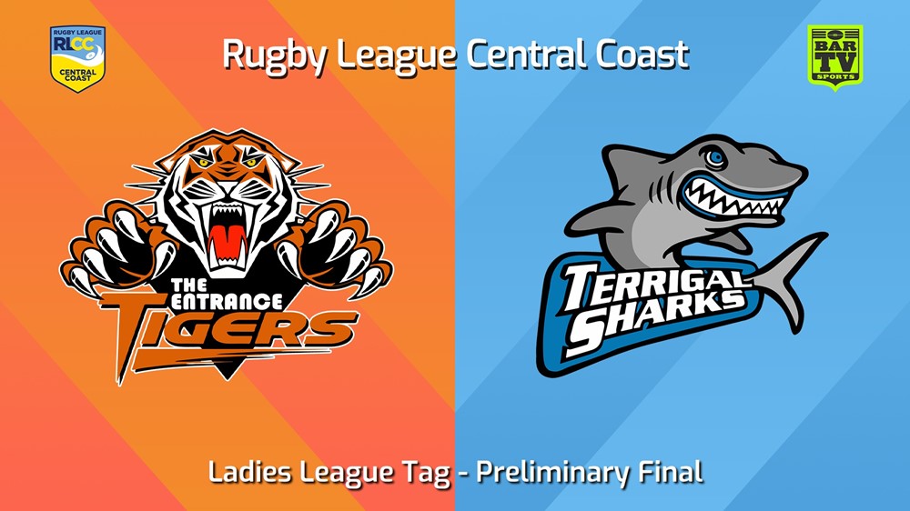 240908-video-RLCC Preliminary Final - Ladies League Tag - The Entrance Tigers v Terrigal Sharks Slate Image