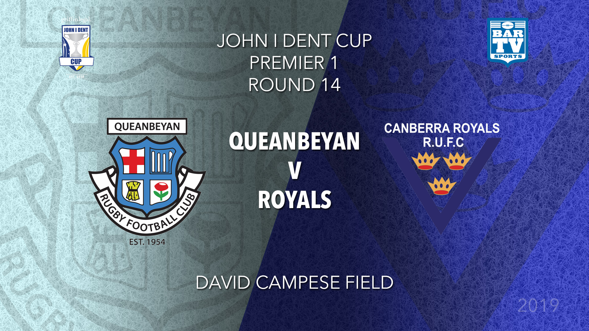 John I Dent Round 14 - Premier 1 - Queanbeyan Whites v Canberra Royals Slate Image