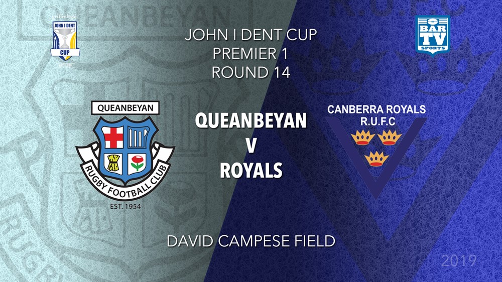 John I Dent Round 14 - Premier 1 - Queanbeyan Whites v Canberra Royals Slate Image