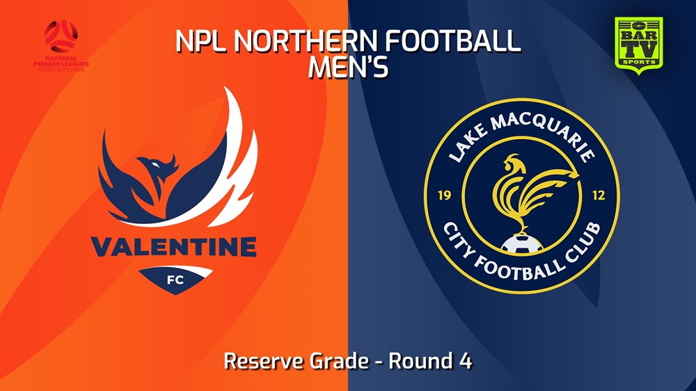 240316-NNSW NPLM Res Round 4 - Valentine Phoenix FC Res v Lake Macquarie City FC Res Slate Image