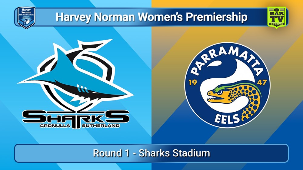 250703-video-Harvey Norman NSW Women's Premiership Round 1 - Cronulla-Sutherland Sharks v Parramatta Eels Slate Image