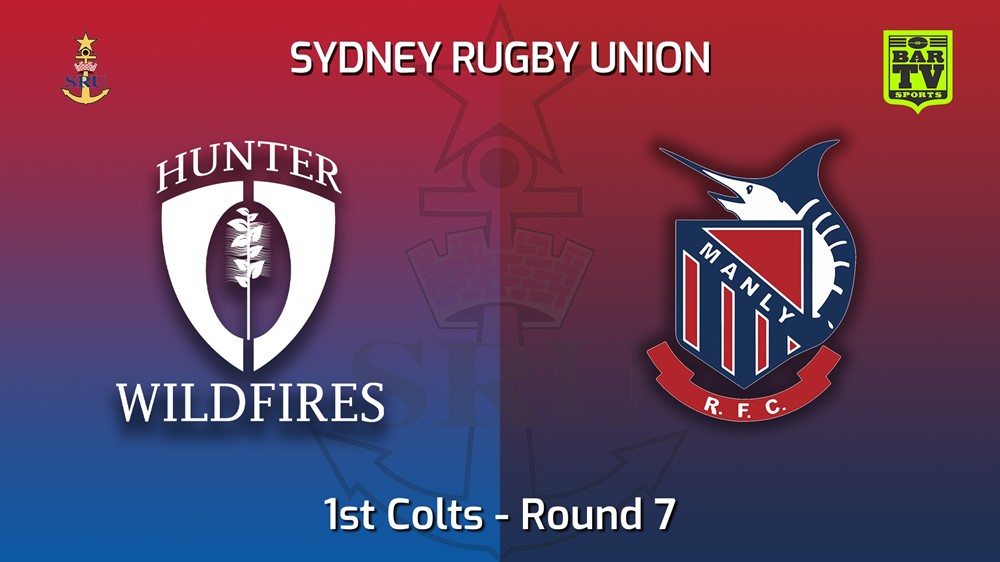 MINI GAME: Sydney Rugby Union Round 7 - 1st Colts - Hunter Wildfires v Manly Slate Image