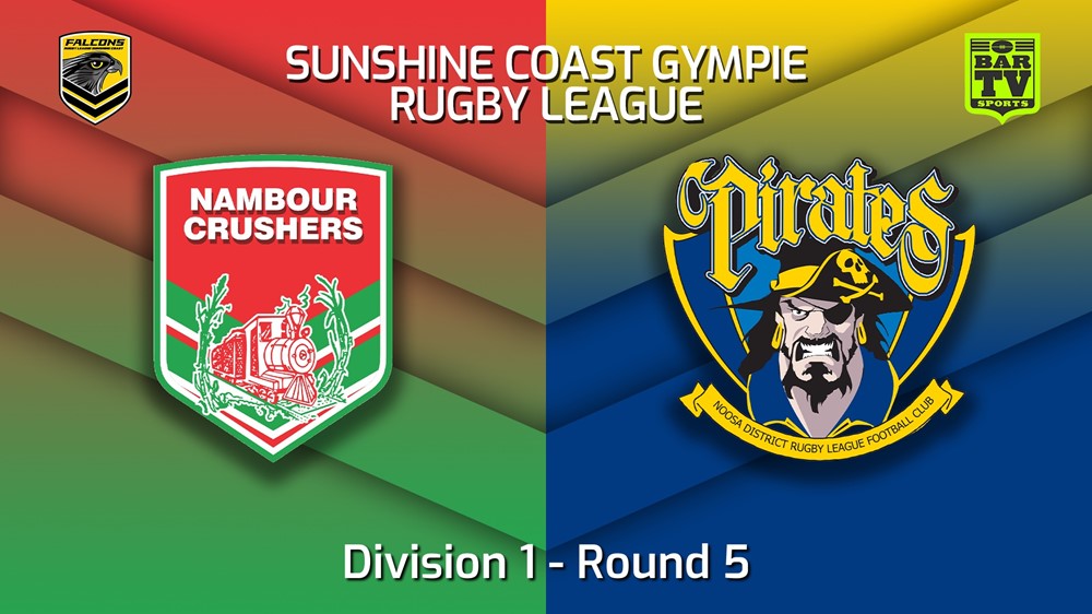 220604-Sunshine Coast RL Round 5 - Division 1 - Nambour Crushers v Noosa Pirates Slate Image