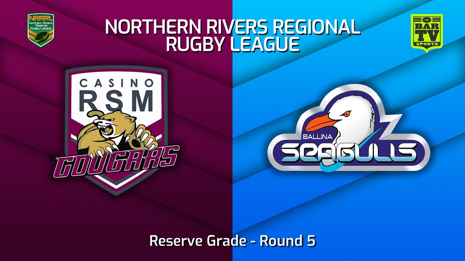 220805-Northern Rivers Round 5 - Reserve Grade - Casino RSM Cougars v Ballina Seagulls Slate Image