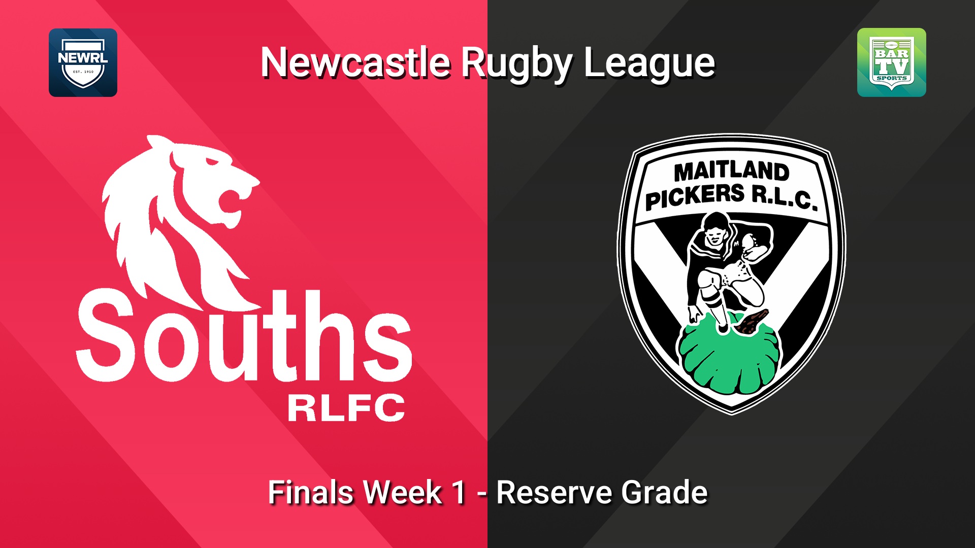 260815-video-Newcastle RL Finals Week 1 - Reserve Grade - South Newcastle Lions v Maitland Pickers Slate Image