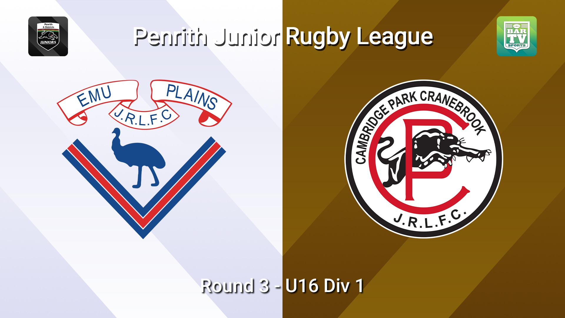 260509-video-Penrith & District Junior Rugby League Round 3 - U16 Div 1 - Emu Plains v Cambridge Park Slate Image