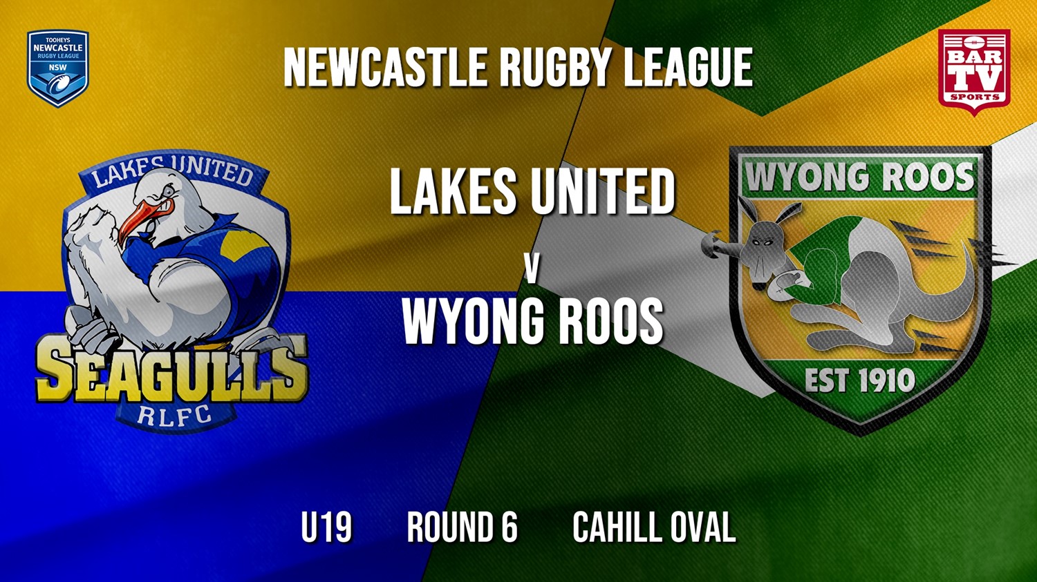 Newcastle Rugby League Round 6 - U19 - Lakes United v Wyong Roos Slate Image