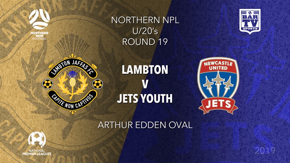 NPL Youth - Northern NSW Round 19 - Lambton Jaffas FC U20 v Newcastle Jets FC U20 Slate Image