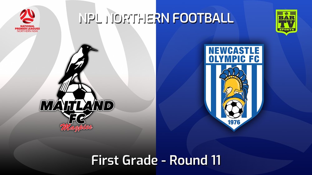 220521-NNSW NPLM Round 11 - Maitland FC v Newcastle Olympic Slate Image