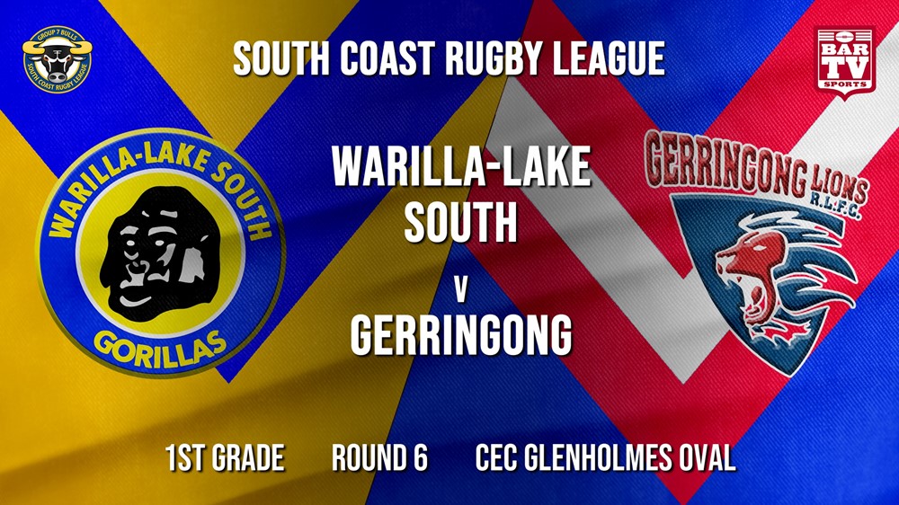 Group 7 RL Round 6 - 1st Grade - Warilla-Lake South v Gerringong Slate Image