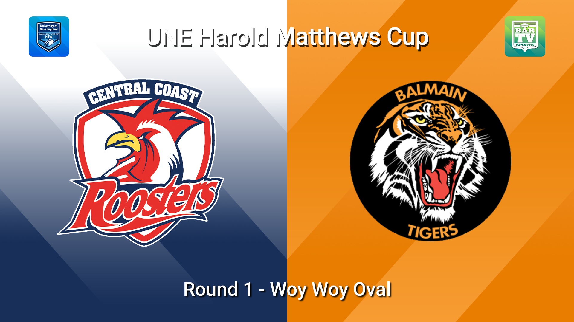 260207-video-UNE Harold Matthews Cup Round 1 - Central Coast Roosters v Balmain Tigers Slate Image