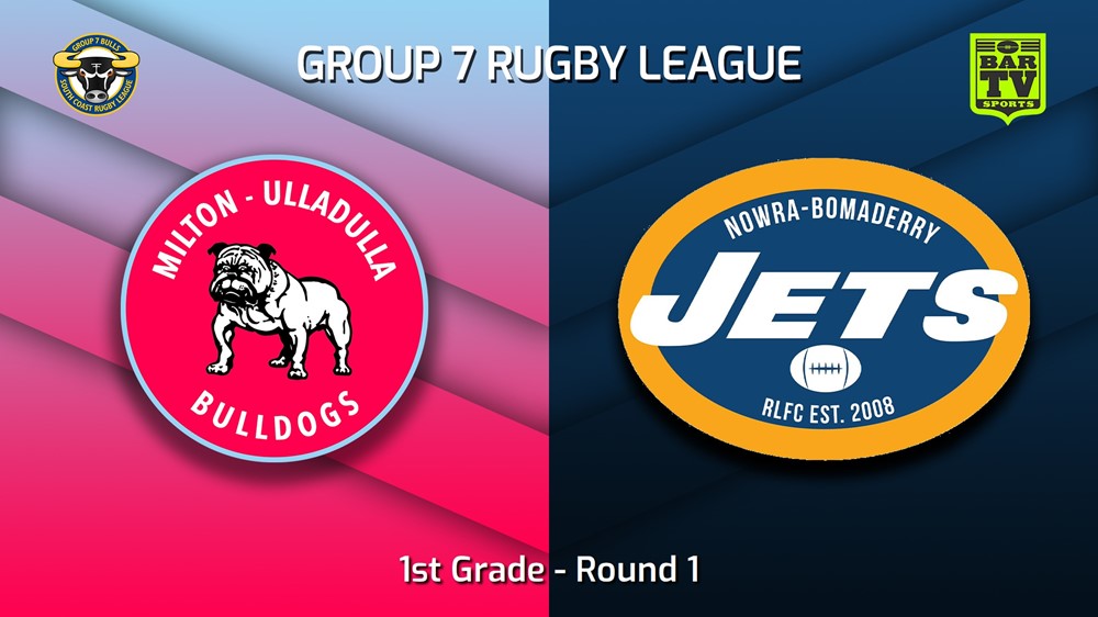 230326-South Coast Round 1 - 1st Grade - Milton-Ulladulla Bulldogs v Nowra-Bomaderry Jets Slate Image