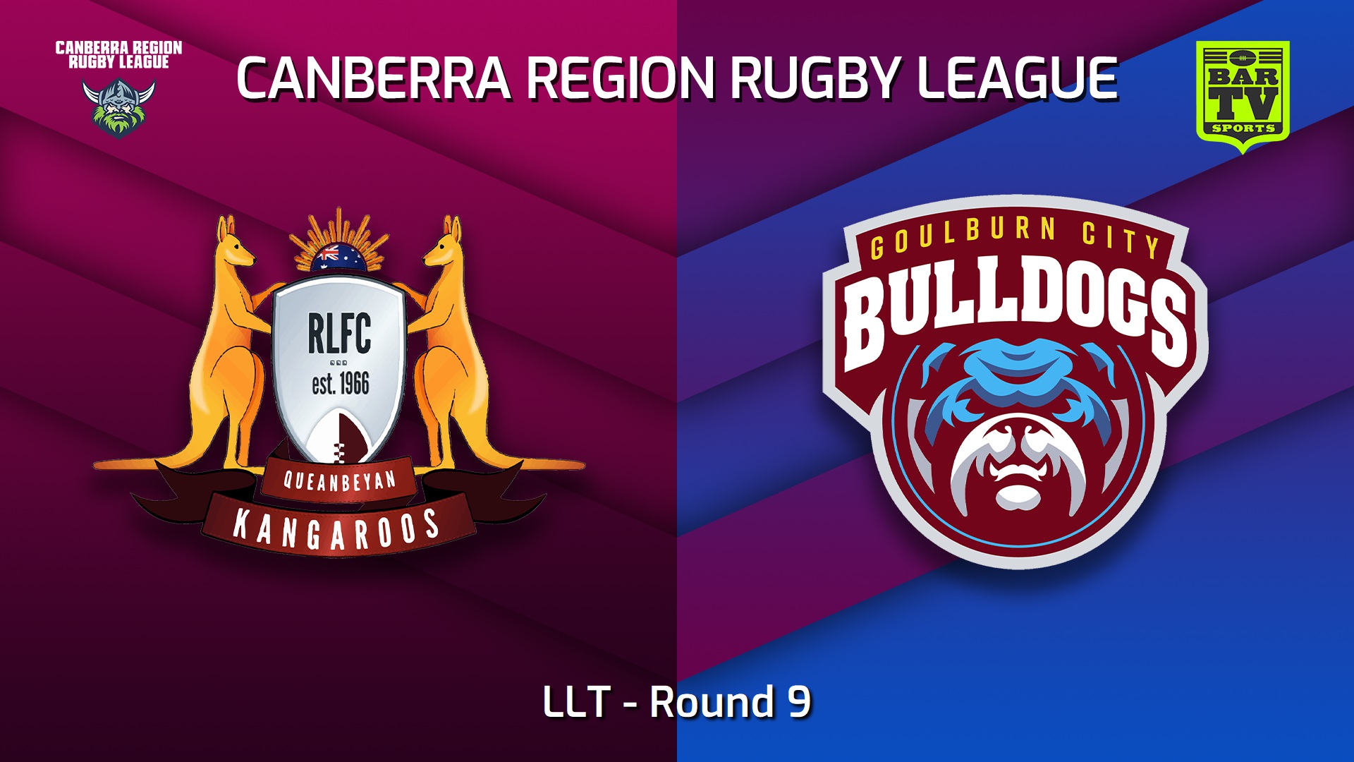 Canberra Round 9 - LLT - Queanbeyan Kangaroos v Goulburn City Bulldogs ...