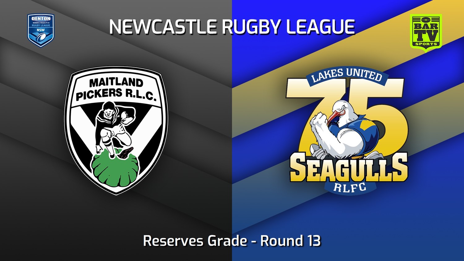 MINI GAME: Newcastle Round 13 - Reserves Grade - Maitland Pickers v Lakes United Slate Image