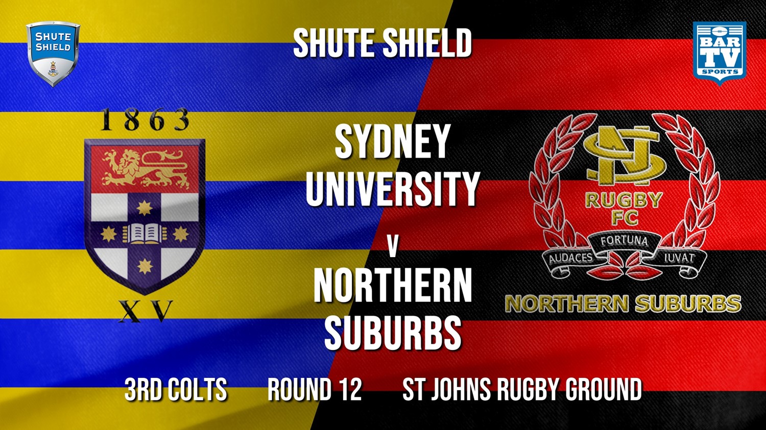 Shute Shield Round 12 - 3rd Colts - Sydney University v Northern Suburbs Slate Image