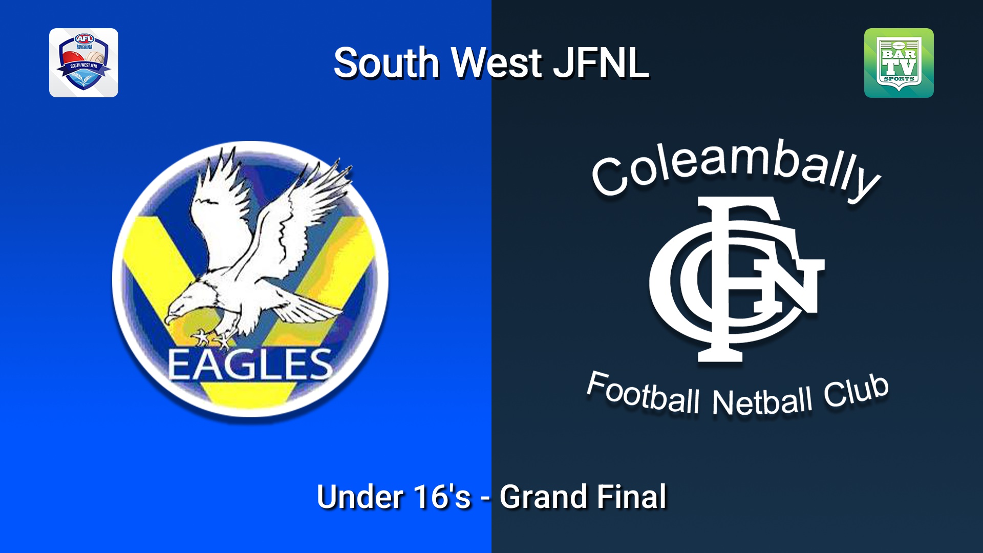 260822-video-South West Junior Football League Grand Final - Under 16's - Narrandera Imperial v Coleambally Blues Slate Image