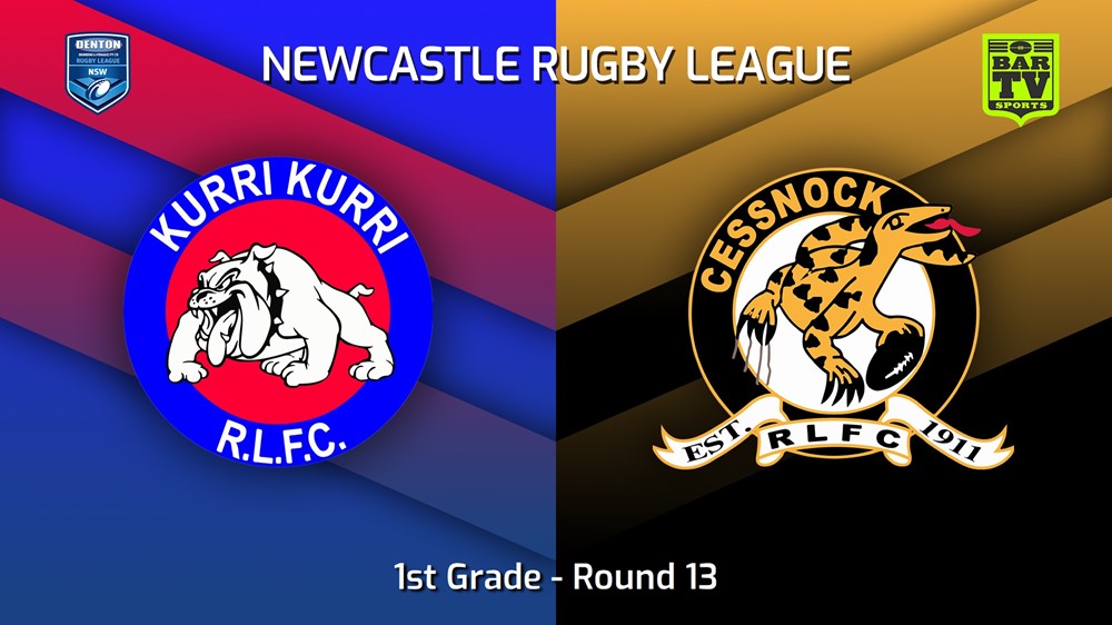 MINI GAME: Newcastle Round 13 - 1st Grade - Kurri Kurri Bulldogs v Cessnock Goannas Slate Image
